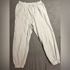 Hollister Ultra High Rise Light Gray Cuffed Sweatpants